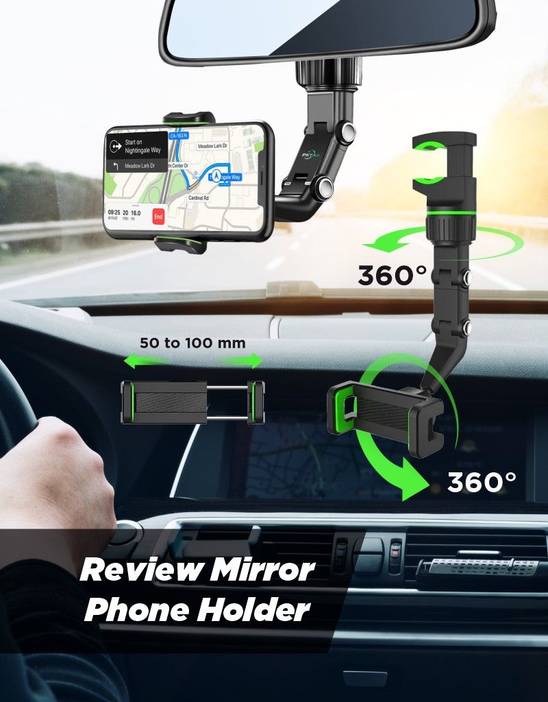 Review Mirror Phone Holder