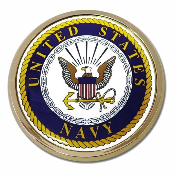 CHROME EMBLEM NAVY SEAL EMBLEM