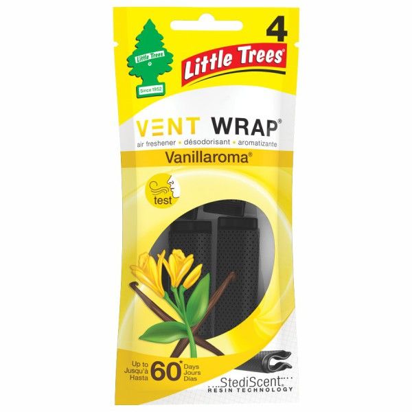 VENT WRAP LITTLE TREE VANILLAROMA 4 PK