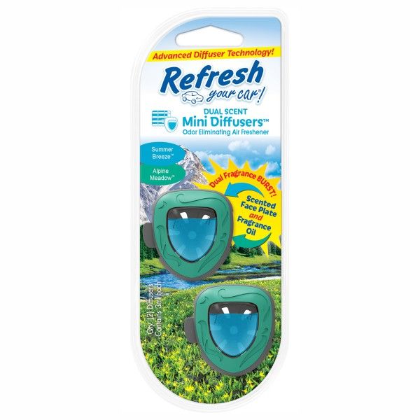 Refresh Mini Dual Scent Diffuser Alpine Meadow/Summer Breeze