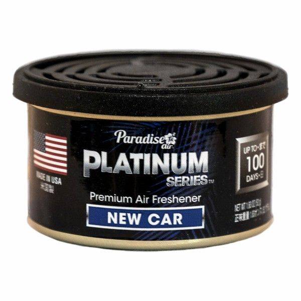 Paradise Air Platinum Spillproof Organic Can New Car