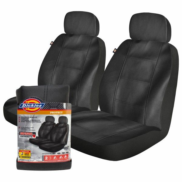 LB Deluxe 2PC BLK Seat Cover 