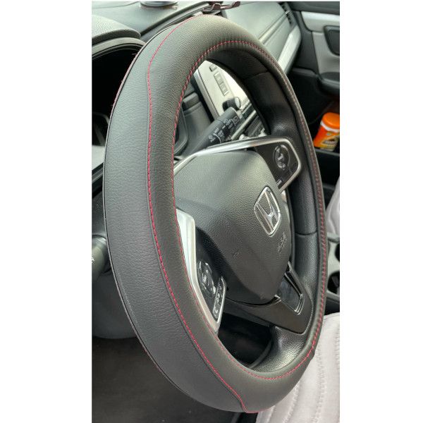 LARGE ELEGANT SWC BLACK/RED STITCHING