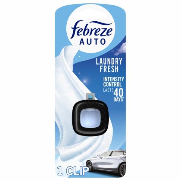 Febreze  Car Vent Clips Air Freshener and Odor Eliminator, Laundry