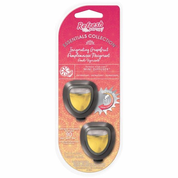 Refresh Mini Diffuser 2 Pack - Invigorating Grapefruit