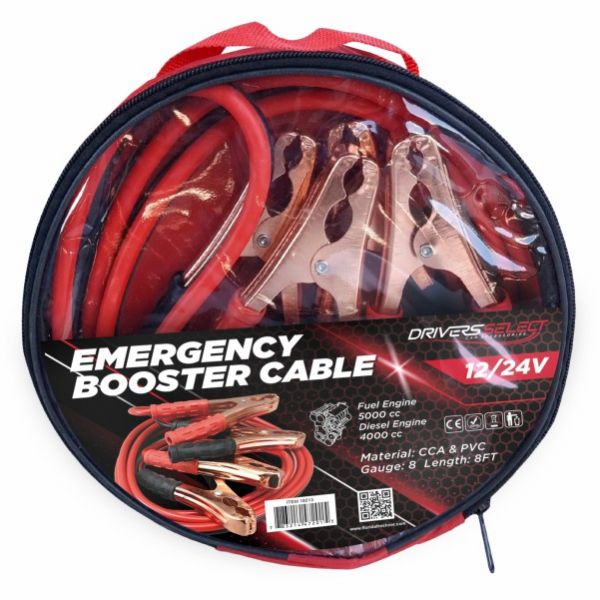 Booster Cable 8GA 8 ft