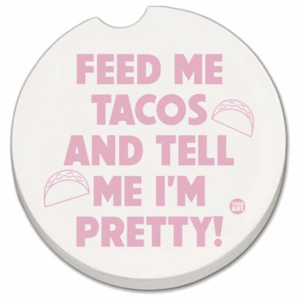 FEED ME TACOS AUTO COASTER