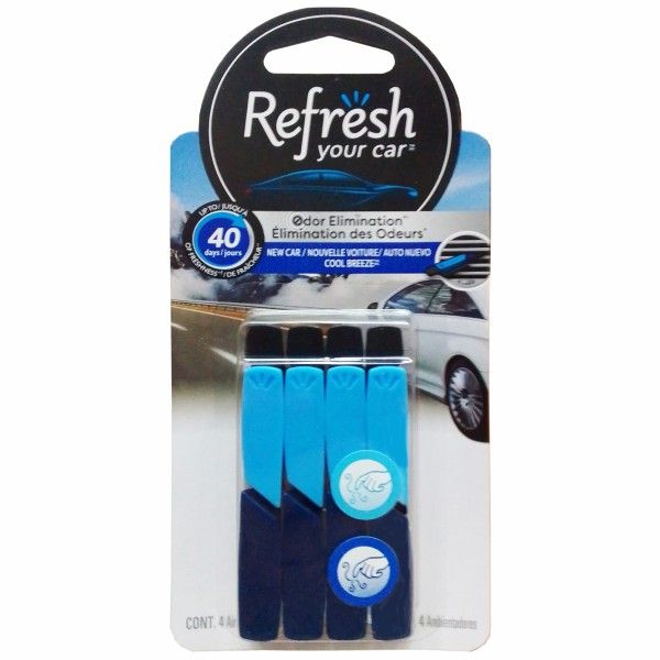Refresh Your Car Dual Scent Vent Sticks New Car/Cool Breeze