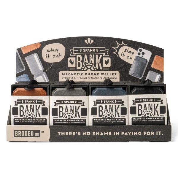 Spank Bank Magnetic Phone Wallet (16 Pcs Display)