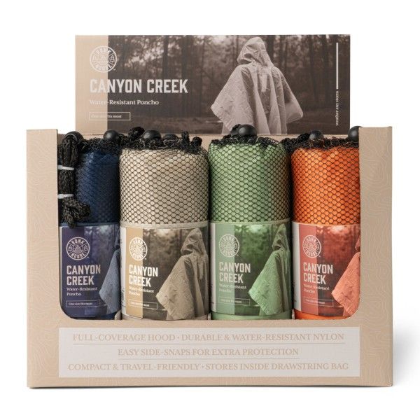 Canyon Creek Water Resistant Poncho  (12 Pcs Display)