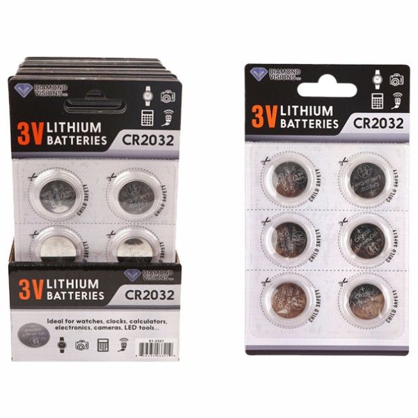 CR2032 Button Cell Batteries (6 PK)