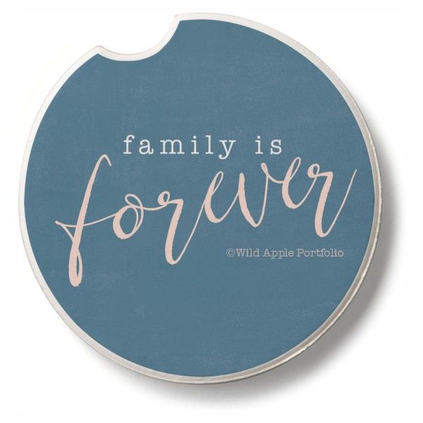 Family Is Forever Auto Coaster