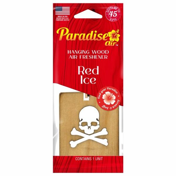 Paradise Air Hanging Wood, Skull  Red Ice