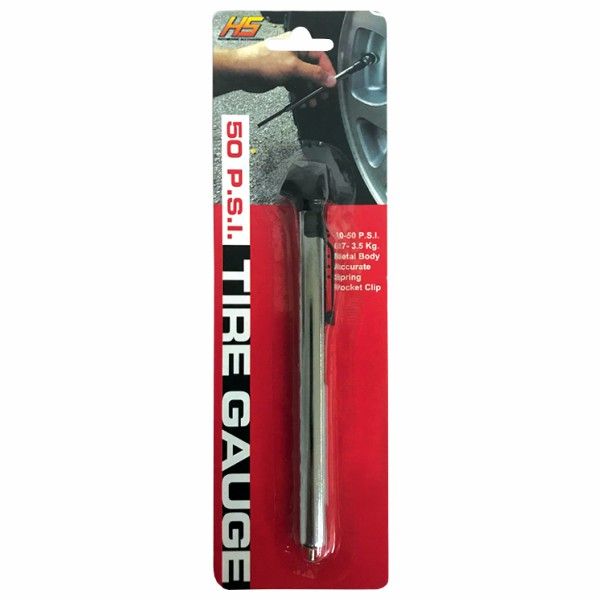 PENCIL TIRE GAUGE 10/50 LBS
