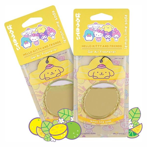 SANRIO 1 PACK GEL AIR FRESHENER Lemon Lime Soda