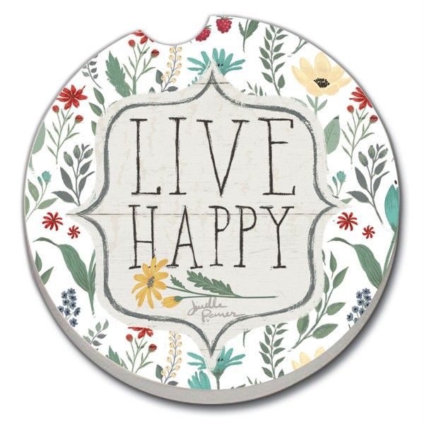 LIVE HAPPY  AUTO COASTER 08929