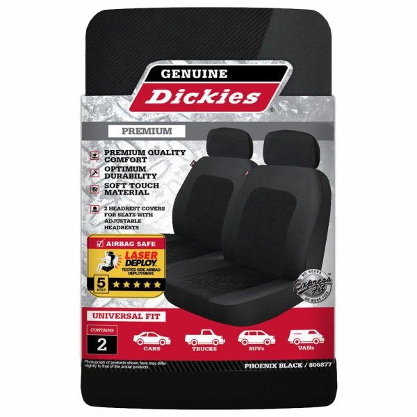 LB PHOENIX 2PC BLK Seat Cover 