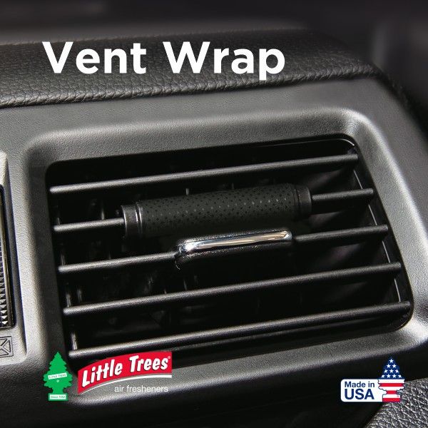 VENT WRAP LITTLE TREE BLACK ICE 4 PK