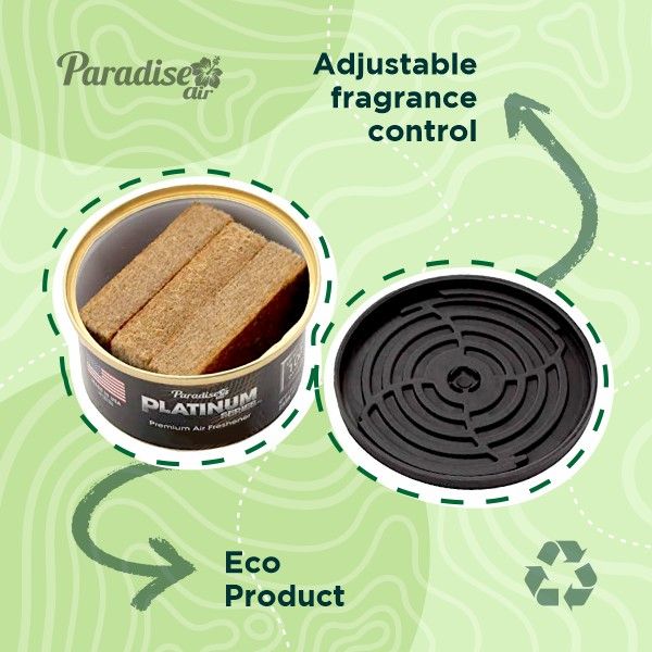 Paradise Air Platinum Spillproof Organic Can Black