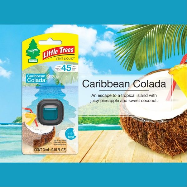 Little Trees Vent Liquid Car Air Freshener Caribbean Colada