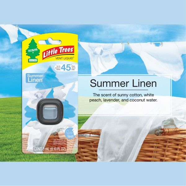 Little Trees Vent Liquid Car Air Freshener Summer Linen