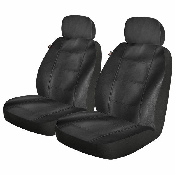 LB Deluxe 2PC BLK Seat Cover 