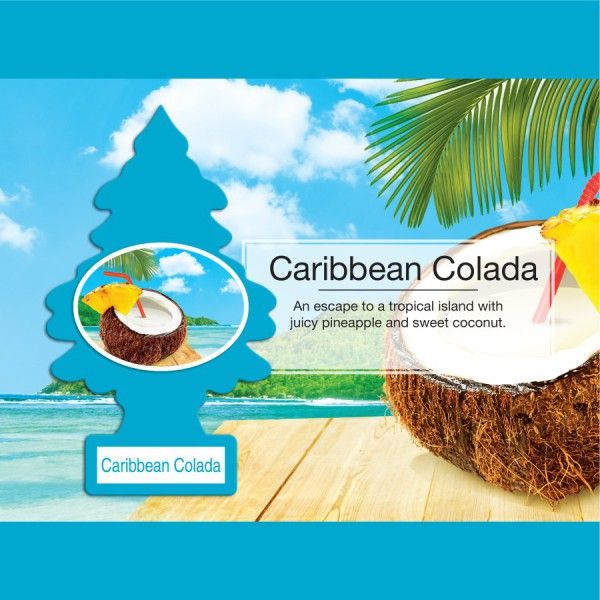 LITTLE TREE 1 PK. CARIBBEAN COLADA