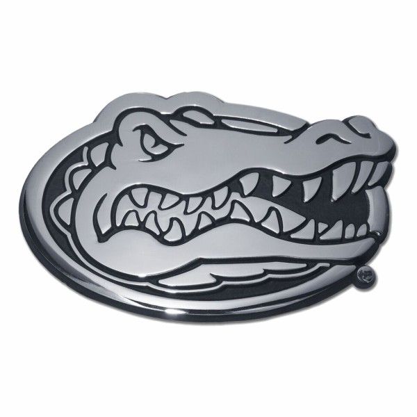 CHROME EMBLEM UNIVERSITY OF FLORIDA (GATOR HEAD)