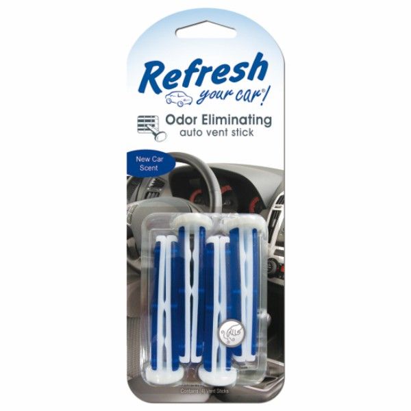 Refresh Your Car Vent Sticks (4 Pack) -New Car Scent 
