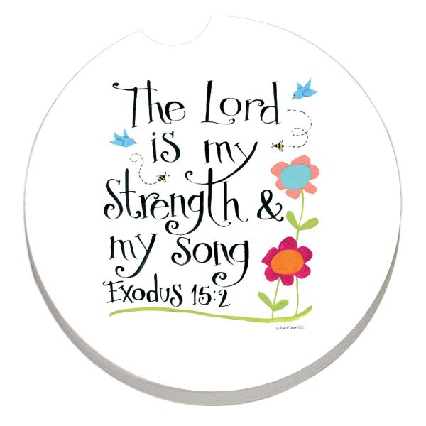 LORD IS STRENGTH AUTO COASTER