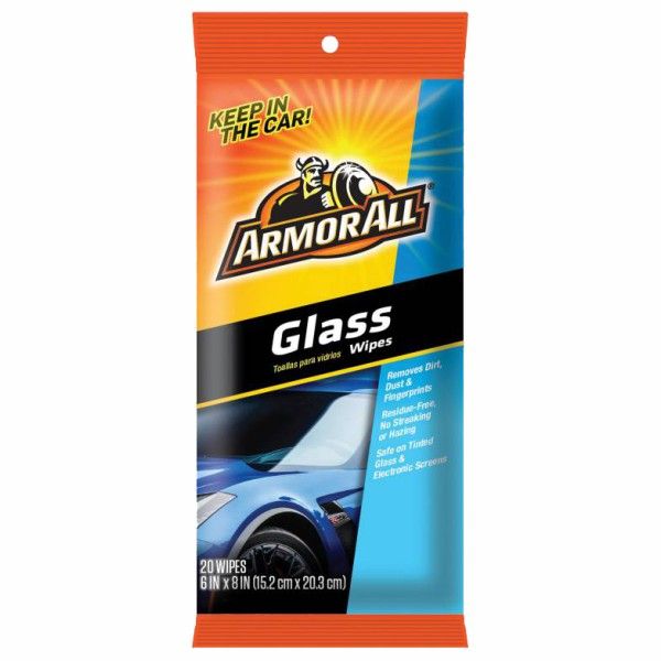 Armor All Glass Wipes Flat Packs, 20 ct, Car Cleaning