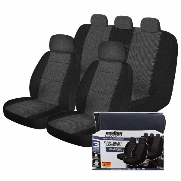 LB HUNT 3PC KIT GRY/BLK Seat Cover