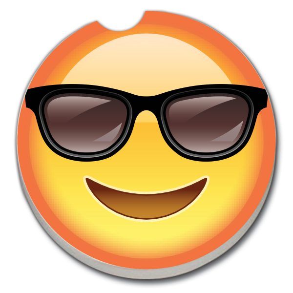 Emoji with Glasses  AUTO COASTER