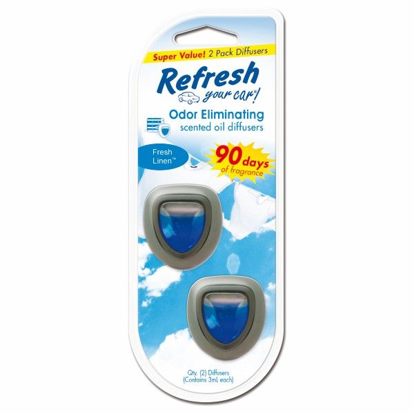 Refresh Mini Diffuser 2 Pack Fresh Linen