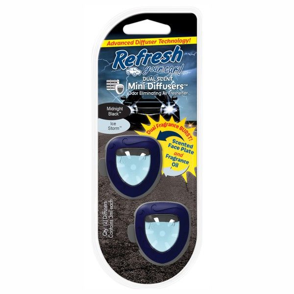 Refresh Mini Dual Scent Diffuser Lightning Bolt /Ice Storm