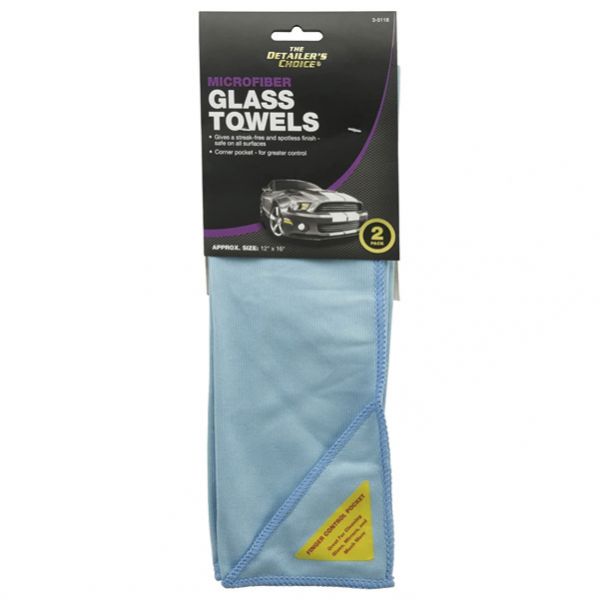 Glass Pocket Towel 2Pk