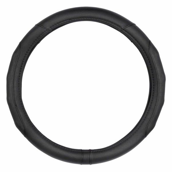 TPE Black stitched Steering wheel cover Black