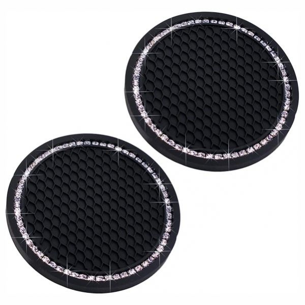 2-Pack Bling Cup Holder Coasters 23259