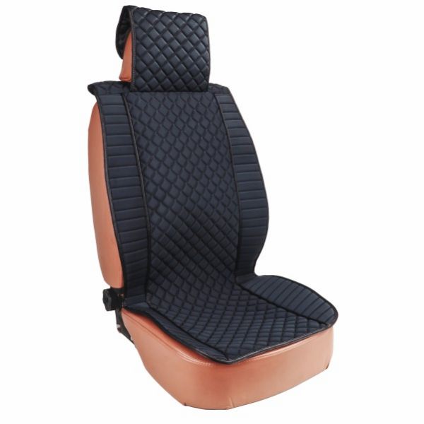 Diamond Shape Stitch Seat Cover Black
