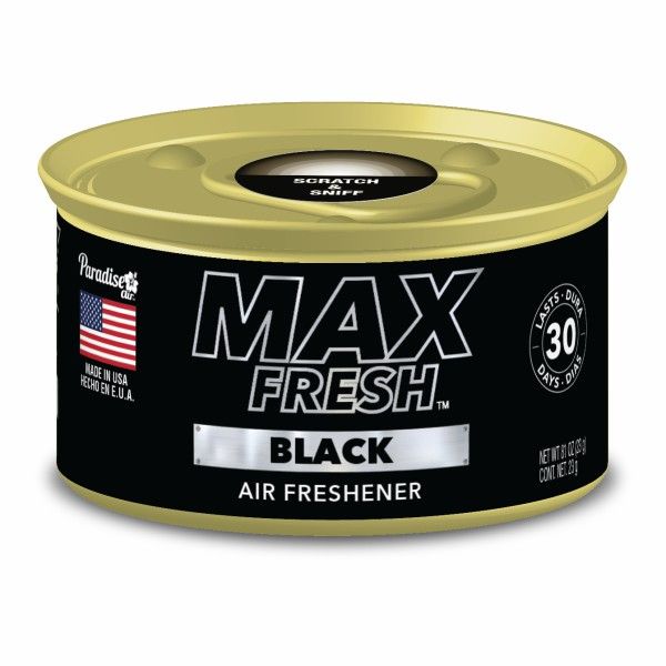 Max Fresh 30 Organic Air Freshener,  Black
