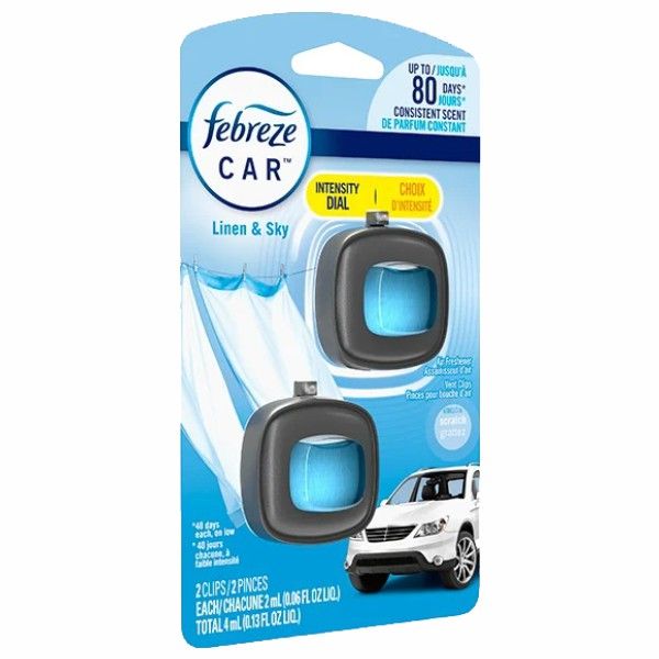 CAR VENT CLIP Linen & Sky 2 CT