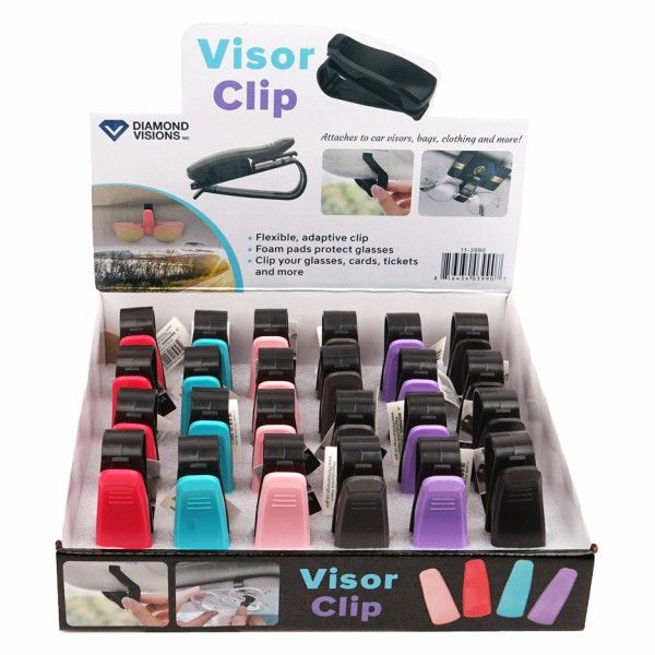 Visor Clip (for Glasses & Cards) 24 pcs display