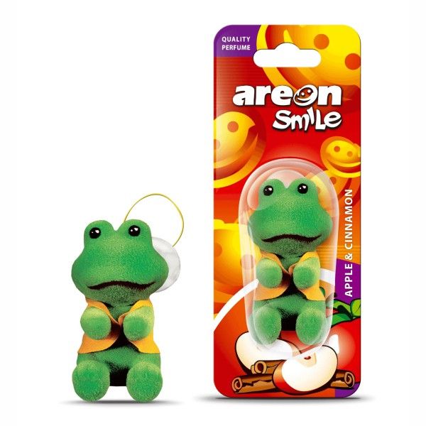 Areon Smile Plush Frog Apple & Cinnamon