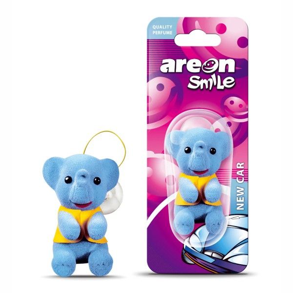 Areon Smile Plush Elephant  New Car