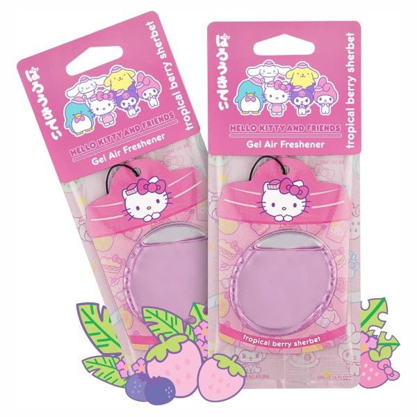 SANRIO 1 PACK GEL AIR FRESHENER Tropical Berry Sherbet