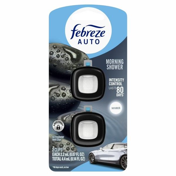 CAR VENT CLIP MORNING SHOWER 2 CT
