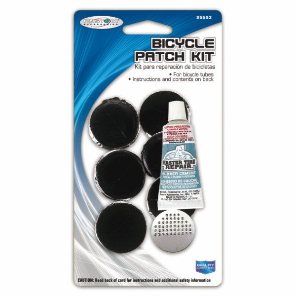 Custom Accessories 25553 Bicycle Tire Patch Kit, (Pack of 6)