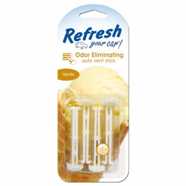 Refresh Your Car Vent Sticks (4 Pack) -Vanilla