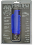1/2 OZ PEPPER SPRAY WITH HARD CASE CHAIN HOLSTER BLUE