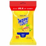 Wipe Out! Lemon Scent Anti Bacterial Wipes 20 wipes